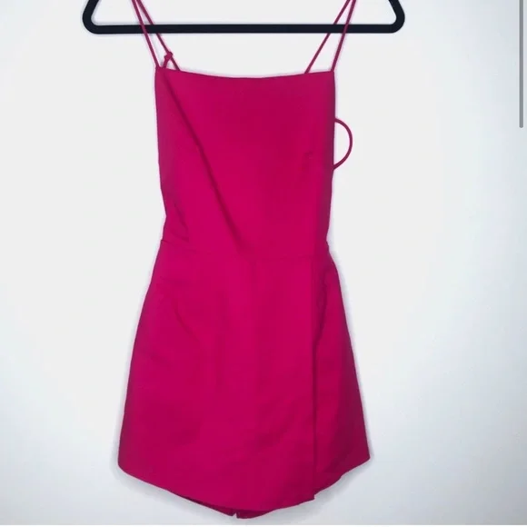 By the Way hot pink romper - Picture 2 of 4